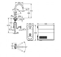MONOMANDO COCINA GROHE BLUE HOME